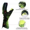 Guaber Soccer Goalkeeper Gloves Goalie Training Gloves Strong Grip Anti-Slip and Breathable for Adults and Children Green 6 view 3