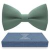 Bow Tie House Babies Sage Green Classic Pre-Tied Bow Tie Formal Solid Tuxedo (Small, Green Fern) view 1