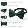 Bow Tie House Babies Sage Green Classic Pre-Tied Bow Tie Formal Solid Tuxedo (Small, Green Fern) view 2