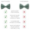 Bow Tie House Babies Sage Green Classic Pre-Tied Bow Tie Formal Solid Tuxedo (Small, Green Fern) view 3
