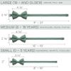 Bow Tie House Babies Sage Green Classic Pre-Tied Bow Tie Formal Solid Tuxedo (Small, Green Fern) view 4