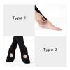 Stelle Girls Women Ballet Dance Convertible Tights Ultra Soft Pro Transition Tights (3Black, 9-14years) view 2
