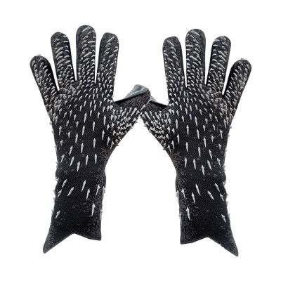 Guaber Soccer Goalkeeper Gloves Goalie Training Gloves Strong Grip Anti-Slip and Breathable for Adults and Children, Black, 10