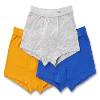 Simply Life Boys Underwear Breathable Bamboo Viscose/Spandex Boxer Briefs Soft and Comfy Trunks (3pc Pack) - SLIN-1906B_8-9