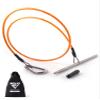 Rogue Endeavor Spearfishing Stringer- Coated Stainless Steel 33" Cable, Heavy Duty 2" Stainless Carabiner, 7.5" Inch Sharpened Rod + Carrying Bag (Orange) view 1
