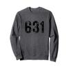 Area Code 631 for Long Island New York Suffolk County 631 Sweatshirt view 1