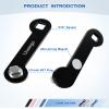 uueeGo Non-Corrosive Aluminum Boat Drain Plug Wrench, Patented, Fits 1/2 inch NPT Plug, Easy to Use and Store, Includes 3 Spare Boat Drain Plugs, Silver view 3