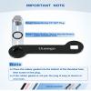 uueeGo Non-Corrosive Aluminum Boat Drain Plug Wrench, Patented, Fits 1/2 inch NPT Plug, Easy to Use and Store, Includes 3 Spare Boat Drain Plugs, Silver view 4