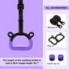 EXQ Home Kids Gymnastic Rings Pull up Rings for Chlidren Exercise,Indoor Gym Ring,Kids Gymnastics Rings with Adjustable Straps,Load Bearing 220lb,Purple Hands Tape (NO Bar) view 2
