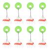 EUPHENG 600Pcs Fishing Rubber Bobber Stops, 6 in 1 Float Sinker Stopper, Bobber Stoppers for Fishing Line Oval Shape Column Shape Size L,M,S Available view 1