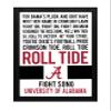 Alabama Crimson Tide Gift - Roll Tide Poster - Officially Licensed Art Print - 13x19" - Yea Alabama Fight Song Poster (No Frame) view 1