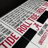 Alabama Crimson Tide Gift - Roll Tide Poster - Officially Licensed Art Print - 13x19" - Yea Alabama Fight Song Poster (No Frame) view 3