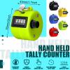 Kingdder 25 Pcs Hand Held Tally Counter 4 Digit Mechanical Palm Click Counter Handheld Tally Number Clicker for Counting Numbers Golf Sports Events Office Stadium(Multi Colors) view 2