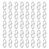 40 Pieces of S Shaped Double Carabiner Keychain  (1.6 Inch) Dual Gate S Binder Carabiner  Ideal for Camping Traveling Fishing (Silver) view 1