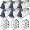 Woanger 4/10/20 Pcs Emergency Tent for Homeless Survival Tents Bulk 2 Person Tube Camping Tents 8 ft x 3 ft Shelter Survival Tent Portable Shelter for Hiking Backpacking Camping Outdoor(Silver,10 Pcs) view 1