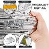 Woanger 4/10/20 Pcs Emergency Tent for Homeless Survival Tents Bulk 2 Person Tube Camping Tents 8 ft x 3 ft Shelter Survival Tent Portable Shelter for Hiking Backpacking Camping Outdoor(Silver,10 Pcs) view 3
