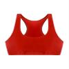 Huimingda Womens Glossy Nightclub Crop Top Vest Shiny Rave Party Cheer Workout Tank Top Pole Dance Clubwear Red Medium view 3