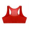 Huimingda Womens Glossy Nightclub Crop Top Vest Shiny Rave Party Cheer Workout Tank Top Pole Dance Clubwear Red Medium view 4