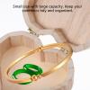 Gadpiparty Wooden Jewelry Box Heart-shaped Wooden Box Crafts for Women Girls Jewelry Makeup Home Decor view 3