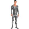 Daenrui Men's One Piece Spandex Long Sleeve Bodysuit Unitard Stretchy Workout Jumpsuit Leotard Costume Dark Grey X-Large view 1