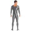 Daenrui Men's One Piece Spandex Long Sleeve Bodysuit Unitard Stretchy Workout Jumpsuit Leotard Costume Dark Grey X-Large view 4