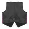iiniim Mens Sequin Vest Shiny Suit Vest Slim Fit V-Neck Party Dress Stylish Tuxedo Waistcoat Sleeveless Jacket Hot Pink X-Large view 4