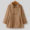 Toddler Girls Long Sleeve Winter Windproof Coat Jacket Kids Warm Fleece Double Breasted Trench (Coffee #1, 4-5 Years) view 2