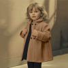 Toddler Girls Long Sleeve Winter Windproof Coat Jacket Kids Warm Fleece Double Breasted Trench (Coffee #1, 4-5 Years) view 4