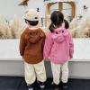 Newborn Infant Baby Fleece Jacket Long Sleeve Warm Jacket Full Zip Hoodie Coat Outerwear for Boys (Coffee, 3-4 Years) view 3