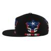King Skull Puerto Rico Flag Flat Bill Brim Baseball Cap Cool Hip Hop Trucker Hat Men Women Adjustable Baseball Caps view 3