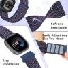 Bcuckood Nylon Loop Compatible with Fitbit Sense 2/Sense/ Versa 4/ Versa 3 Bands, Women Men Soft Nylon Adjustable Breathable Strap Solo Loop Replacement Wristband view 2