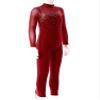 winying Kids Girls Mesh Splice Long Sleeve One Piece Gymnastics Leotard Rhinestones Hollow Back Full Length Unitard Burgundy 12 Years view 4