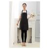 Housoutil 2 Pockets Bib Apron Waterproof Pure Neck Strap Kitchen Restaurant Chef Smock view 4