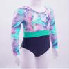 Huimingda Kids Girls Long Sleeve Leotard Gymnastics Sport Bodysuit Dance Skating Costume Shadow Pink 10 Years view 3