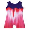 EQSJIU Gymnastics Leotards with Shorts for Girls Unicorn Rainbow Balloon Flower Sparkly Gradient Colors Biketard, 4-5T, Gradient Red view 1