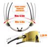 RT100 Frameless wrap around Cycling Kato Sunglasses for Men, Cylindrical Lens Flexible Road bike riding sunglasses Lightweight view 2