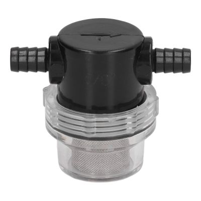 Water Pump Filter Filter Attachment Water Filter in Line Stainer Barb ABS 3/8in 1/2in Output for DC 12V 80 PSI Pumps