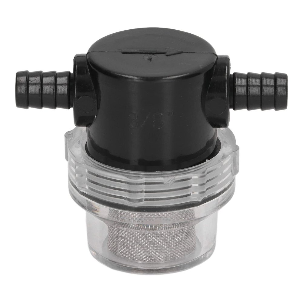 Water Pump Filter Filter Attachment Water Filter in Line Stainer Barb ABS 3/8in 1/2in Output for DC 12V 80 PSI Pumps