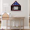 DECOMIL - Large Military Shadow Box Frame Memorial Burial Funeral Flag Display Case for 5x9 Flag, Solid Wood with Customize Name Plate (Army) (Plain) view 2