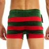Hansber Men's Christmas Holiday Santa Claus Boxer Shorts Bulge Pouch Underwear Elf Cosplay Costume Red XX-Large view 2