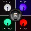 4 Color in 1 RGBW Lights LED Hunting Flashlighs,Tactical Flash Light with Universal Picatinny Rail Mount 1500 Lumen Predator Lights with Interchangeable Remote Pressure Switch for Night Hunting view 3