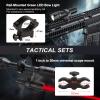 4 Color in 1 RGBW Lights LED Hunting Flashlighs,Tactical Flash Light with Universal Picatinny Rail Mount 1500 Lumen Predator Lights with Interchangeable Remote Pressure Switch for Night Hunting view 4