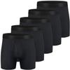 CONKEND Mens Boxer Briefs Cotton Underwear Pack 6no Ride up Regular Stretch Elastic Wide Band Boxer Briefs Black M view 1