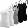 BQTQ 5 Pcs Camisole for Women Undershirt Spaghetti Strap Camisole Tank Tops, M view 1