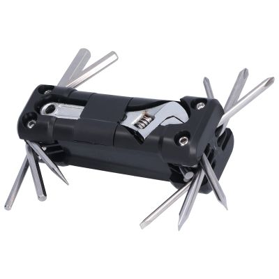 Bike Repair Tool Kit,Slotted Head and Cross Phillips Screwdriver Socket Connecting Rod Punch Hex Key Socket Wrench 16 in 1 Multitool Home Bike Tool Portable Bicycle Repair Tool Kit