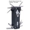 Bike Repair Tool Kit,Slotted Head and Cross Phillips Screwdriver Socket Connecting Rod Punch Hex Key Socket Wrench 16 in 1 Multitool Home Bike Tool Portable Bicycle Repair Tool Kit view 2