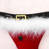 Kvysinly Men's Christmas Underwear Santa Costume Lingerie Set Sexy Boxershort Briefs with Collar Cuffs Type B X-Large view 4