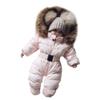 Boy Baby Coat Jumpsuit Warm Girl Winter Infant Jacket Outerwear Hooded Romper Boys Snow Suits Toddler (Q-Pink, 3 Months) view 1