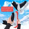 NANAOUS Hockey Skate Guards Ice Skate Guards Adjustable Ice Skate Blade Covers Skate Guards Figure Skating, Guard Protector for Younth Men Women Kids (Red) view 4