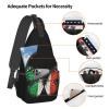 FBCAL Mexico Flag Chest Bags Crossbody Sling Backpack Travel Hiking Daypack Shoulder Bag For Unisex Men Women view 4